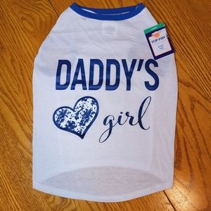 🐾NEW Top Paw Daddy's Girl Dog Tee size LRG